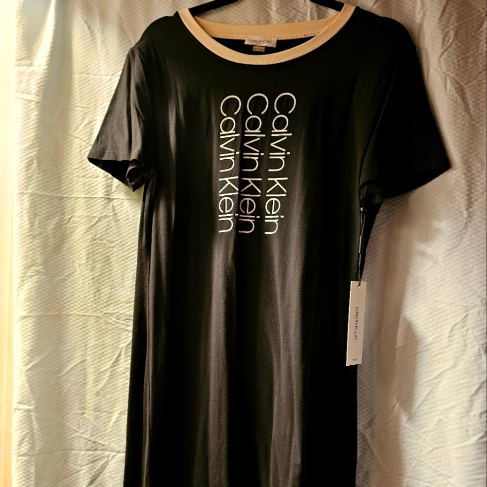Black Cotton L Calvin Klien Dress